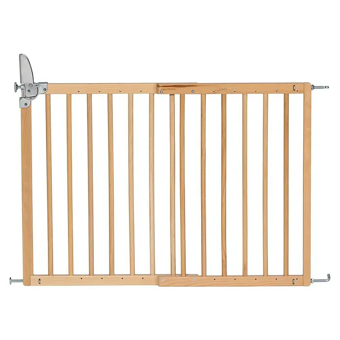 Star Stairs Sicherheitsgitter Pia - Höhe: 71 cm, 75,6 cm - 110,4 cm - Ein hölzernes Treppenschutzgitter, ideal um Kinder vor Stürzen zu schützen. Das Gitter ist einfach zu montieren und bietet Sicherheit im ganzen Haus.