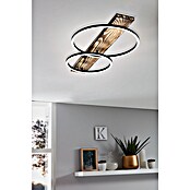 Eglo Boyal LED stropna svjetiljka  (24 W, 78 x 40 x 9 cm, Drvo-prozirna, Topla bijela, Broj žarulja: 2 Kom.) | BAUHAUS