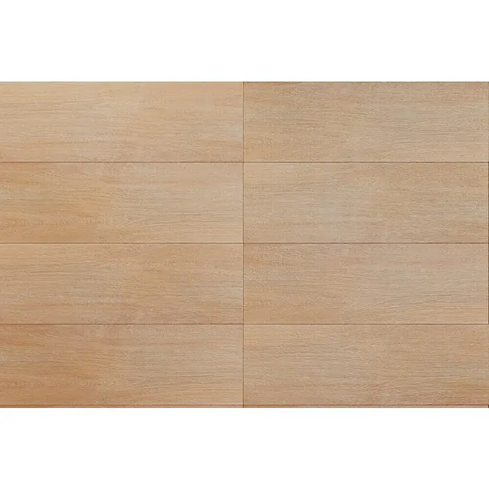 Wandfliese Spa Beige Base - 30 x 90 cm, Beige, Matt - Dieses Bild zeigt eine Nahaufnahme von hellem Holzparkett. Die Textur des Holzes und die subtilen Farbunterschiede sind gut erkennbar.