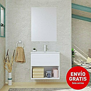 Conjunto de mueble de baño Vela (60 cm, Blanco, 3 pzs.)