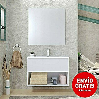 Conjunto de mueble de baño Vela (80 cm, Blanco, 3 pzs.)