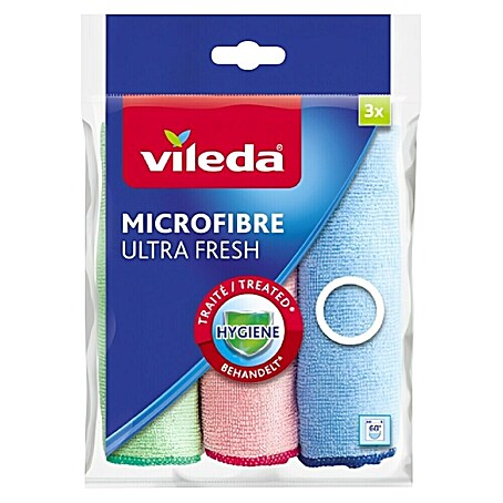 Vileda Allzweck-Tücher Microfibre Ultra Fresh (Mikrofaser, 3 Stk.)