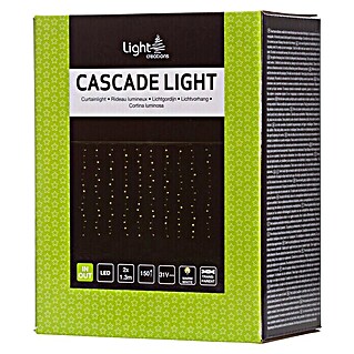 Light Creations Svjetleća LED zavjesa (Na otvorenom, 2 m, 150 žaruljica, Topla bijela, Mrežni pogon)