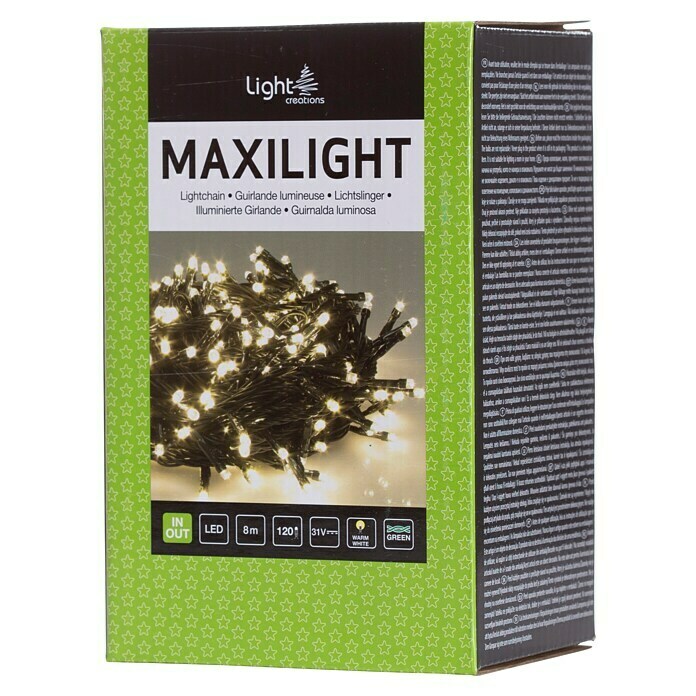 Light Creations LED-Lichterkette Maxilight (Außen, 120-flammig, Kabellänge: 8 m)