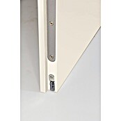 GetaDoor Laminit Wohnungseingangstür GL 223 (Klimaklasse II, 985 x 1.985 mm, DIN Anschlag: Links, Weiß seidenmatt)