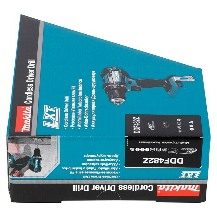 Makita Taladro atornillador de batería (18 V, Sin batería, Número de revoluciones de marcha en vacío: 0 r.p.m. - 1.900 r.p.m.)