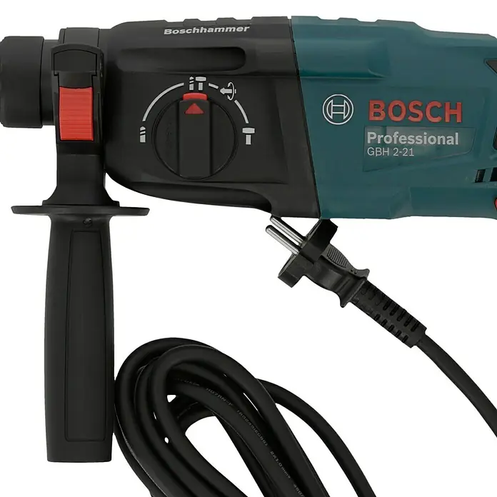 Bosch Professional Kombihammer GBH 2-21720 W, 2 J, SDS-Plus-Aufnahme, Inkl. 3 x SDS-Plus Bohrer und Koffer Detail Shot
