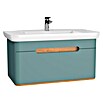 VitrA Sento Badmöbel-Set Sento (98 cm, Fjordgrün, Griffmulde) | BAUHAUS