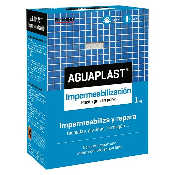 Beissier Aguaplast Plaste impermeabilización (Gris, 1 kg)