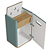 VitrA Sento Halbhochschrank (B x T x H: 40 x 29,5 x 58 cm, Fjordgrün, Anschlag: Rechts) | BAUHAUS