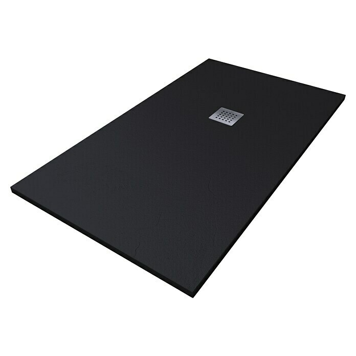 Camargue Duschwanne Brooklyn (L x B: 160 x 100 cm, Mineralguss, Schwarz) | BAUHAUS
