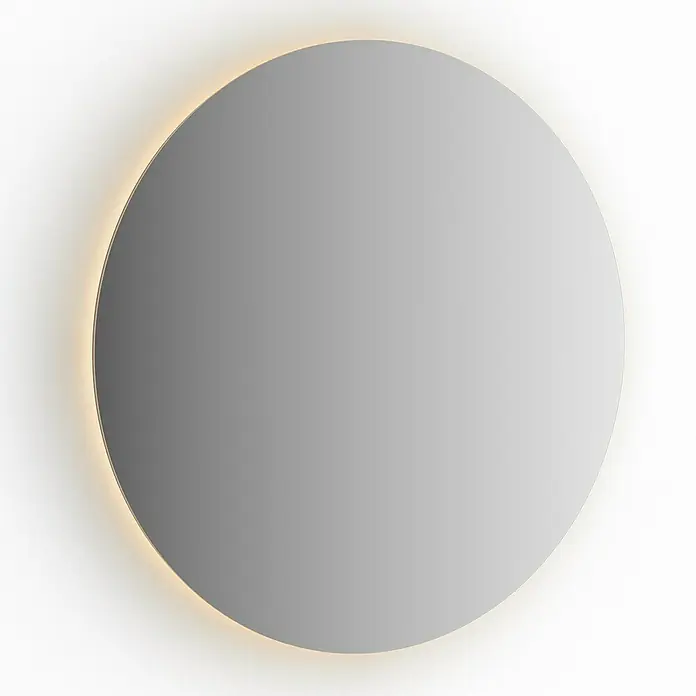 VitrA Lichtspiegel Aurinia/Sento - Durchmesser: 99,5 cm - Runder Spiegel mit sanfter Hintergrundbeleuchtung, der Eleganz und Funktionalität vereint. Ideal für ein modernes Badezimmerdesign.