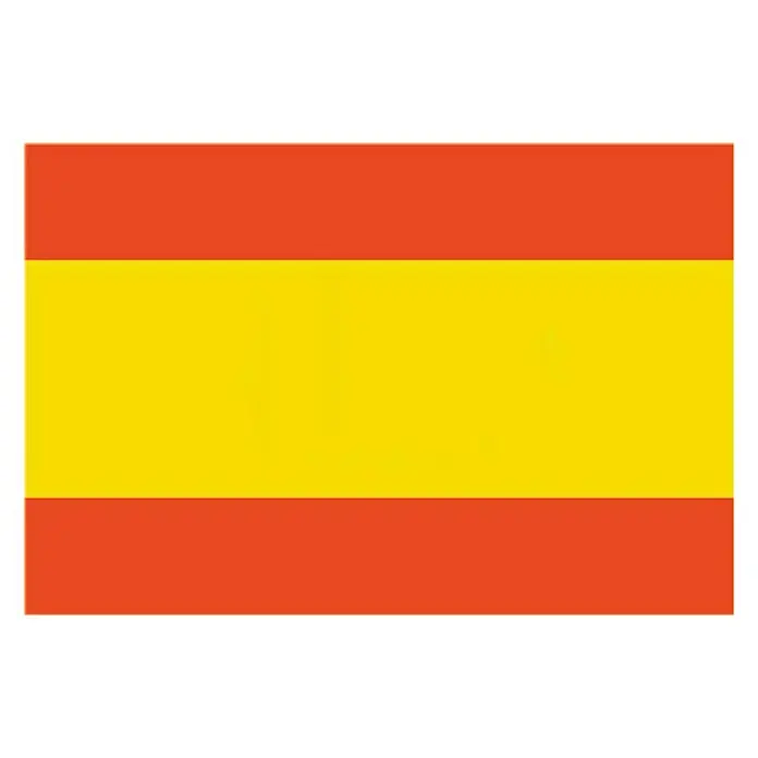Bandera España - 30 x 45 cm - La bandera nacional de España con sus franjas horizontales de color rojo y amarillo, un símbolo de la cultura e historia española.