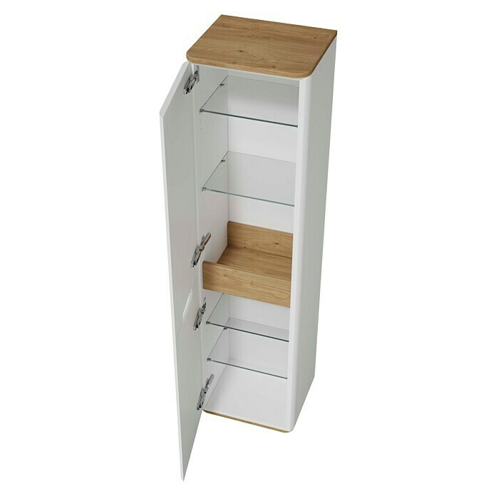 VitrA Sento Hochschrank (B x T x H: 40 x 35 x 157,5 cm, Weiß, Anschlag: Links) | BAUHAUS