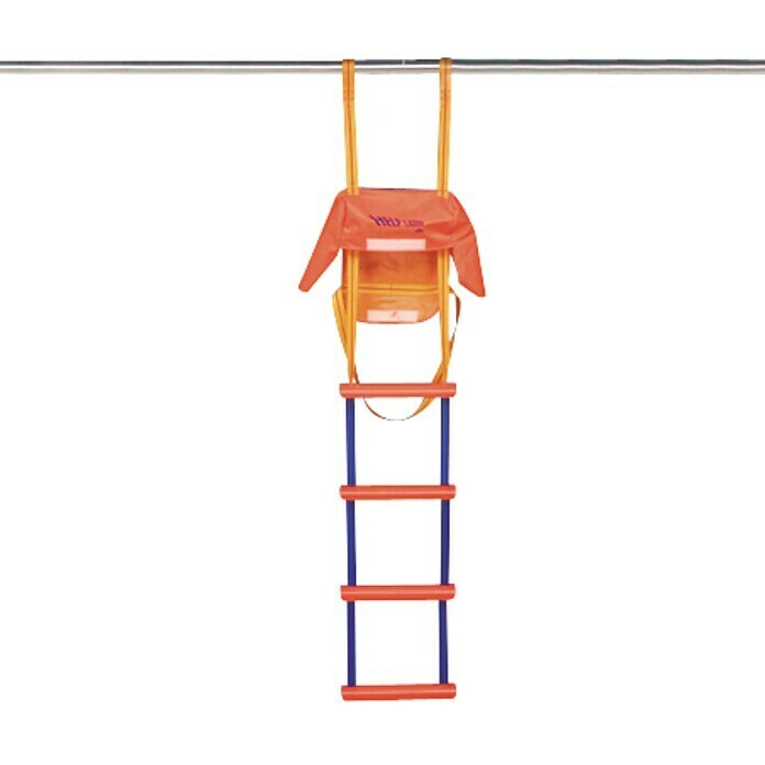 Escalerilla de emergencia (114 x 26 cm, Número de niveles: 4 escalones, Plástico)