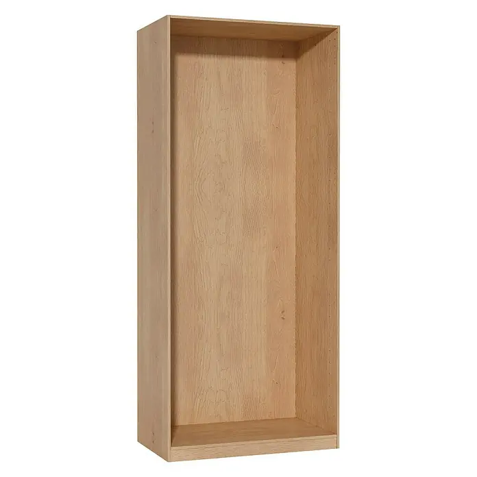 Finsa Módulo de armario - L x An x Al: 59 x 100 x 236 cm, Roble - El producto es una elegante estantería de pared de madera en un tono de madera clara. Ofrece amplio espacio y es ideal.
