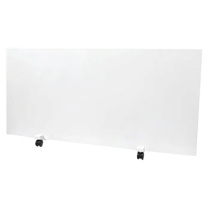 Ximax Infrarotheizkörper - 120 x 53,5 cm, 900 W, Weiß - Mobiler, freistehender Raumteiler mit Rollen für flexible Bürolösungen. Die Trennwand ist weiß und bietet Privatsphäre im Büro.