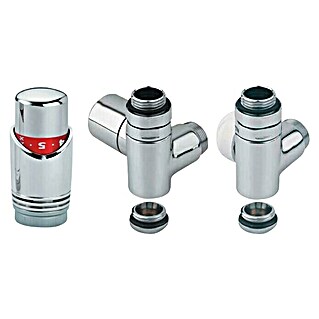 Ximax Thermostat-Set (Chrom, Befestigung: Klemmbefestigung (16 mm))