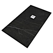 Camargue Duschwanne (L x B: 120 x 80 cm, Mineralguss, Schwarz) | BAUHAUS