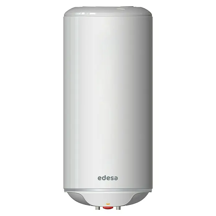 Edesa Termo eléctrico One - 100 l, 1.500 W, Montaje en la pared - Imagen de un calentador de agua EDESA blanco para uso doméstico, ideal para proveer agua caliente en tu hogar.