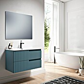 Conjunto de mueble de baño Claire (Ancho total del mueble de baño: 100 cm, Azul, Mate) | BAUHAUS