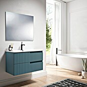 Conjunto de mueble de baño Claire (Ancho: 80 cm, Azul, Mate, 3 pzs.) | BAUHAUS