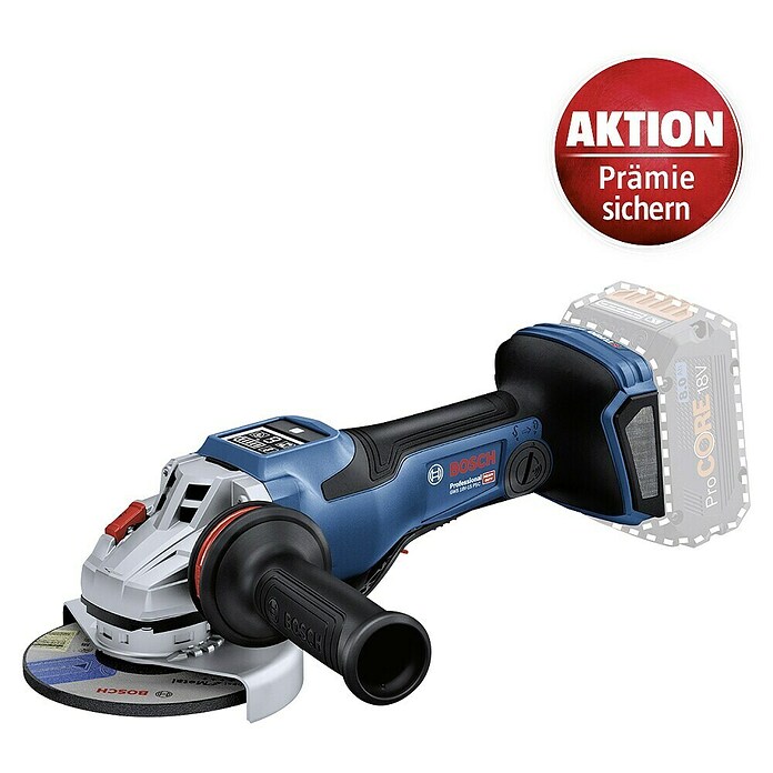 Bosch Professional AMPShare 18V Akku-Winkelschleifer GWX 18V-15 PSC (18 V, 2 Akkus, 8 Ah, Durchmesser Scheibe: 125 mm) | BAUHAUS