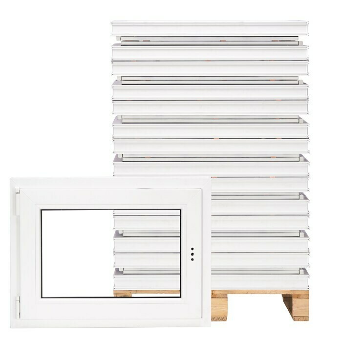 Solid Elements Ventana para sótano (An x Al: 80 x 60 cm, Apertura según normativa: Derecha) | BAUHAUS