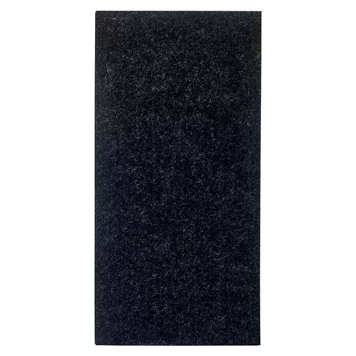 Stabilit Filzgleiter - B x L: 100 x 200 mm, Schwarz, Kleben, 1 Stk. - Dunkelgraues, grobes Filzmaterial mit sichtbarer Faserstruktur.