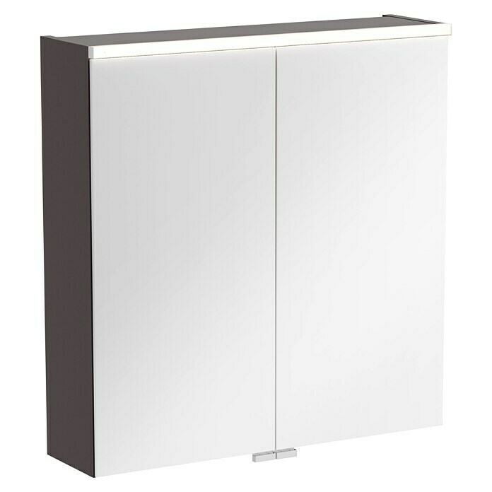 Camargue Aurinia LED-Spiegelschrank (B x H: 60 x 62 cm, Mit Beleuchtung, Holz, Anthrazit) | BAUHAUS