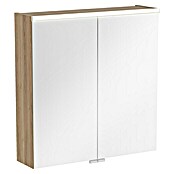 Camargue Aurinia LED-Spiegelschrank (B x H: 60 x 62 cm, Mit Beleuchtung, Holz, Natural Oak) | BAUHAUS