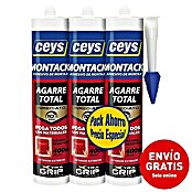 Ceys Adhesivo para montaje Pack Montack Express  (3 x 450 g)