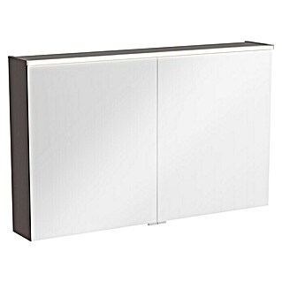 Camargue Aurinia LED-Spiegelschrank (B x H: 100 x 62 cm, Mit Beleuchtung, Holz, Anthrazit)