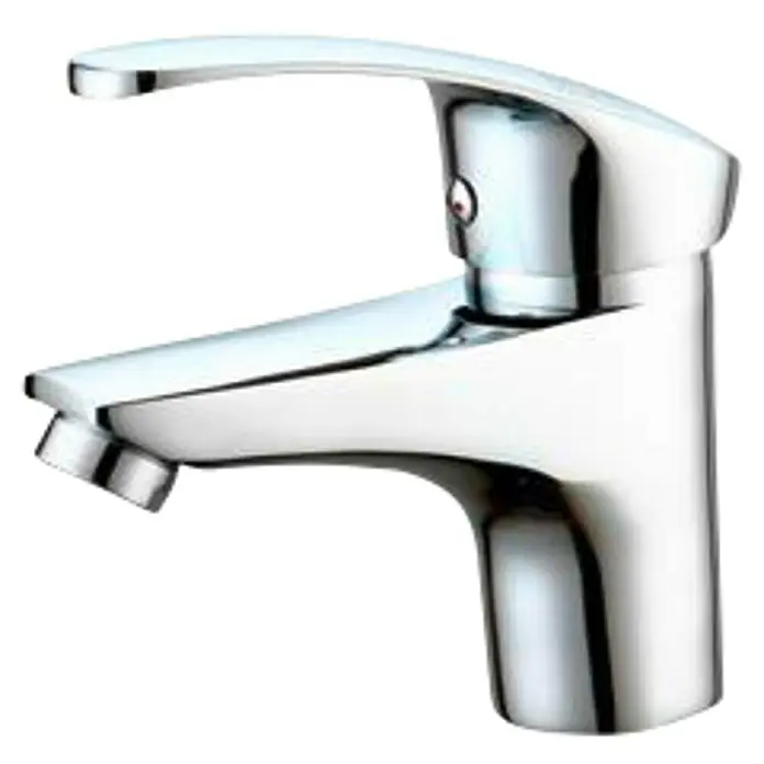 Universal de Grifería Murray Grifo de lavabo - Cromo, Brillante - Grifo de baño cromado con un diseño elegante y monomando para controlar fácilmente la temperatura y el flujo del agua. Ideal para baños modernos.