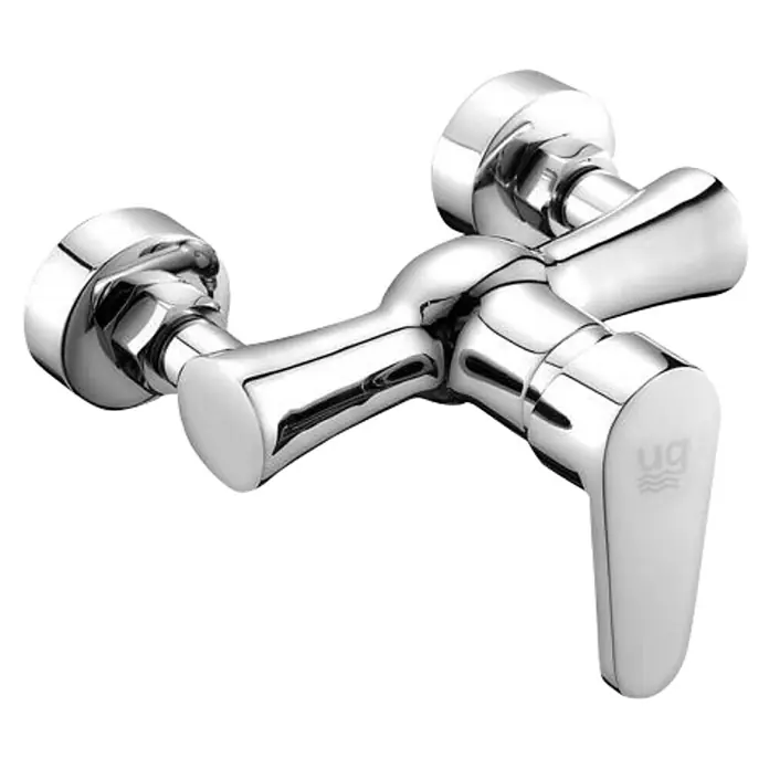 Universal de Grifería Grifo monomando de ducha Bidasoa - Cromo, Brillante - Grifo de baño cromado con mezclador monomando para un fácil control de la temperatura y diseño moderno.