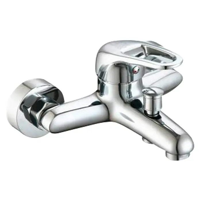 Universal de Grifería Nilo Grifo monomando de bañera - Cromo, Brillante - Grifo mezclador monomando cromado brillante con salida ajustable para baño o cocina, robusto y elegante.