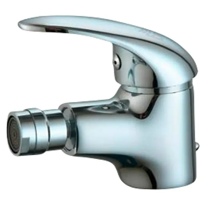 Universal de Grifería Aire Grifo monomando de bidé - Cromo, Resplandeciente - Grifo de bidé cromado brillante con un diseño elegante para baños modernos, combinando funcionalidad y estética.