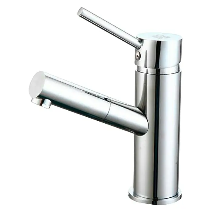 Universal de Grifería Loira Grifo de lavabo - Cromo, Brillante - Elegante grifo monomando cromado con diseño minimalista. Destaca por sus líneas limpias y su construcción de alta calidad.