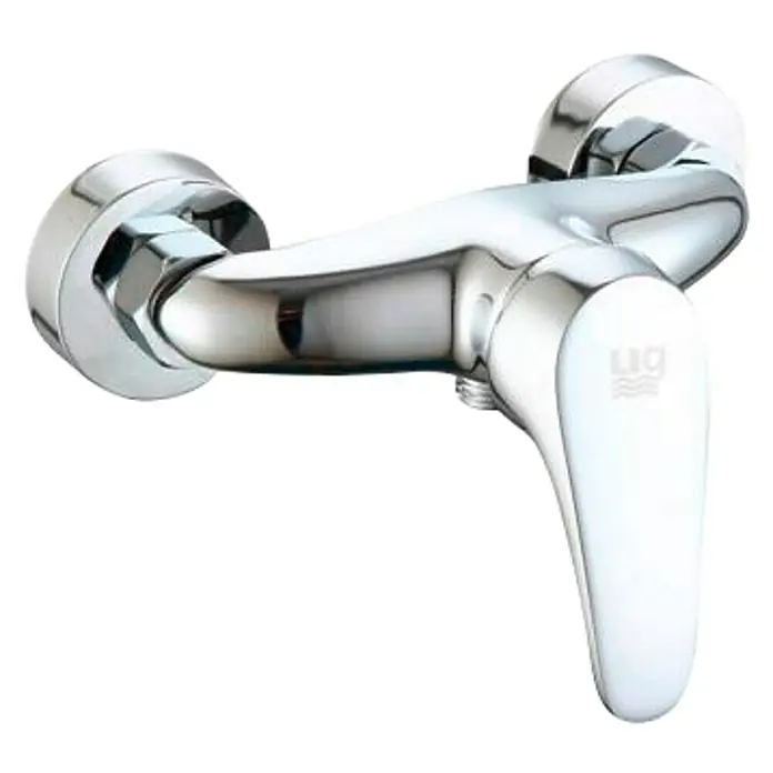 Universal de Grifería Han Grifo monomando de ducha - Cromo, Brillante - Grifo de pared cromado con monomando para un control preciso del flujo y la temperatura del agua. Ideal para baño o ducha.