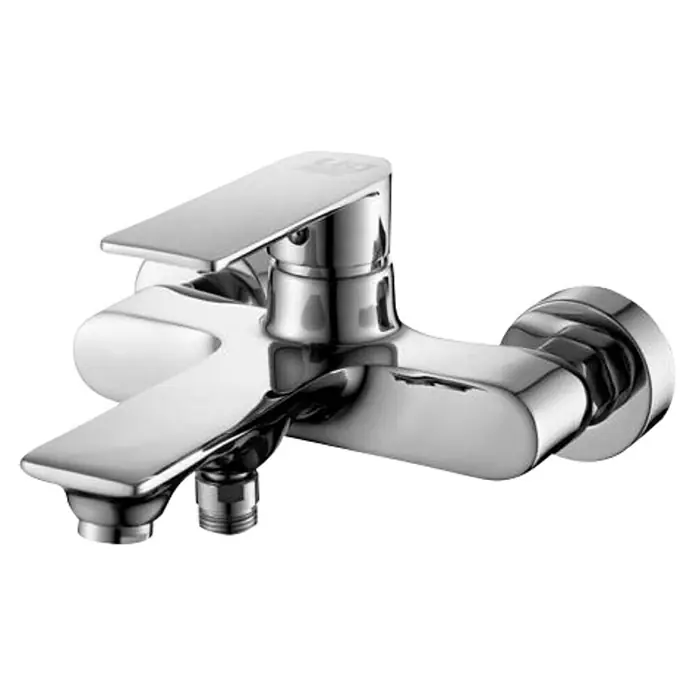 Universal de Grifería Kizu Grifo monomando de bañera - Cromo, Brillante - Grifo de baño cromado con un diseño elegante y moderno. Perfecto para cualquier baño y fácil de usar.