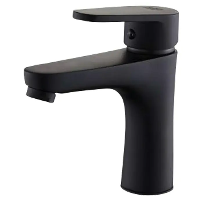 Universal de Grifería Grifo de lavabo Bidasoa - Negro, Mate - Grifo negro moderno con un diseño elegante, perfecto para agregar un toque de elegancia a cualquier baño o cocina.