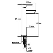 Universal de Grifería Amazonas Grifo de lavabo caño alto (Cromo, Brillante) | BAUHAUS