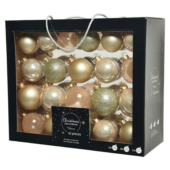 Decoris Christbaumkugel-Mix (Perle, Glas, 42 Stk.) | BAUHAUS