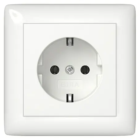 Gira Standard 55 Steckdose mit Vollplatte 444003
