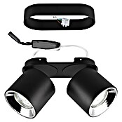 Trio Lighting Plafondspot (10 W, l x b x h: 12 x 18 x 8 cm, Zwart, Zwart, Aantal lichtbronnen: 2 st.) | BAUHAUS