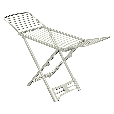 Tendedero con alas P-2/A Resina (Longitud cuerda de tender: 20 m, L x An x Al: 182 x 55 x 88 cm, Blanco)
