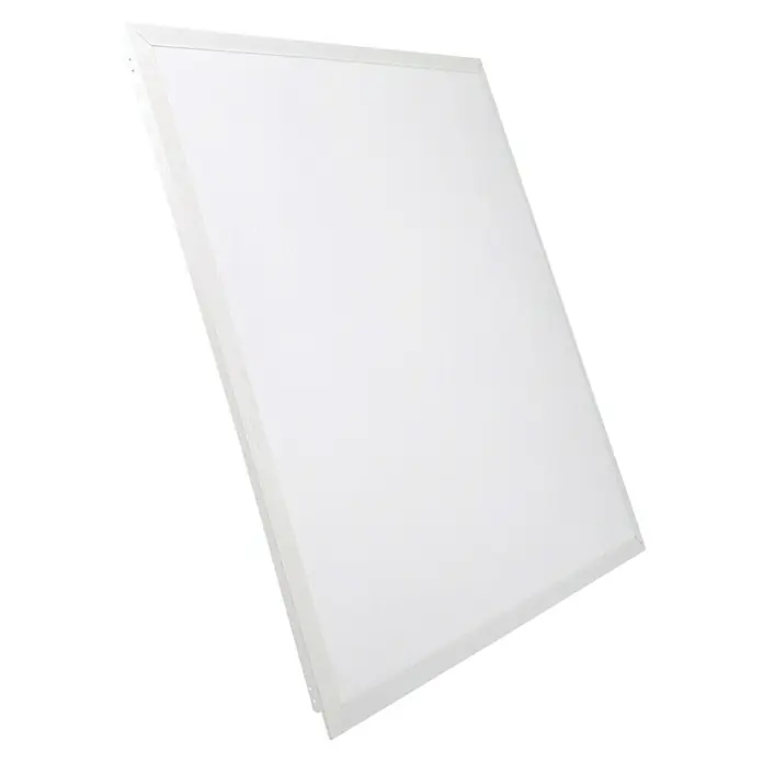 Led Hispania Panel LED Sky - 29,8 W, 59,5 x 59,5 cm, Blanco neutro, 4.000 K - Primer plano de un panel de luz LED blanco, diseñado para una iluminación uniforme y eficiente. Perfecto para oficinas y espacios habitables.