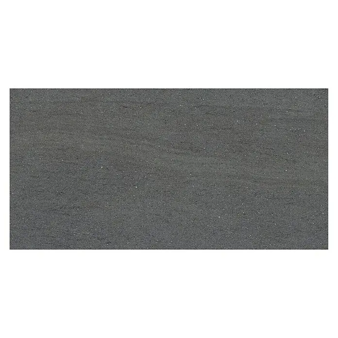 Terrassenfliese Kamari 2.0 - 39,7 x 79,7 x 2 cm, Anthrazit, Matt - Dunkelgraue Bodenfliese mit subtilen Texturen für ein modernes, elegantes Interieur oder Exterieur, perfekt für minimalistische Designs.
