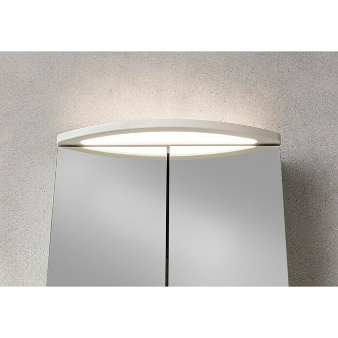 Camargue Swing LED-Spiegelschrank (B x H: 60 x 70,5 cm, Mit Beleuchtung, Spanplatte, Grafit) | BAUHAUS