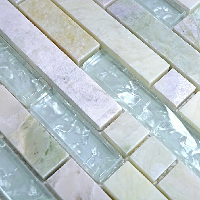 Mosaikfliese Verbund Crystal Mix XCM MV738 (30 x 30 cm, Gold, Glänzend)
